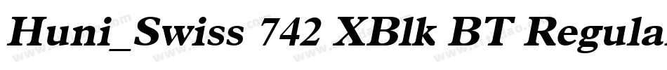 Huni_Swiss 742 XBlk BT Regular字体转换 Huni_Swiss 742 XBlk BT Regular字体转换